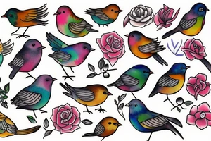 little bird tattoo idea