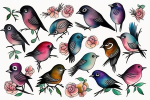 little bird tattoo idea