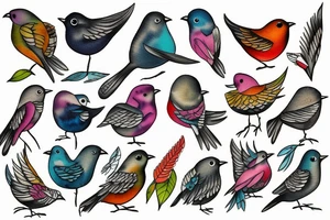 little bird tattoo idea