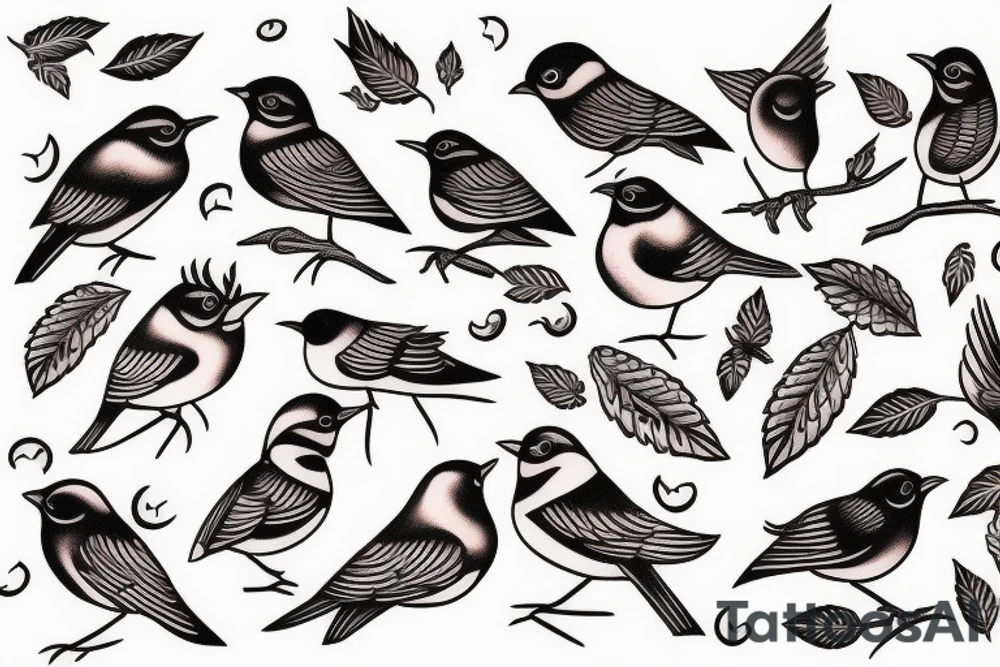 little bird tattoo idea
