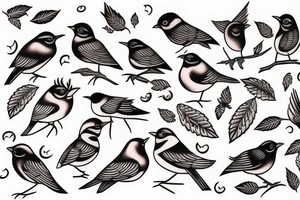 little bird tattoo idea