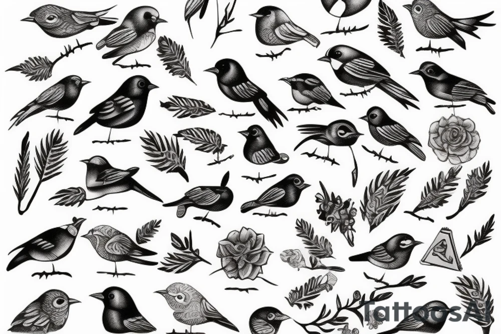 little bird tattoo idea