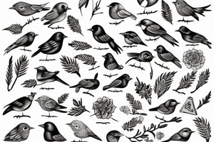little bird tattoo idea