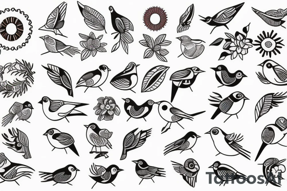 little bird tattoo idea