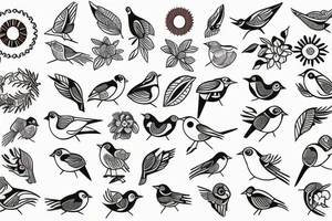 little bird tattoo idea
