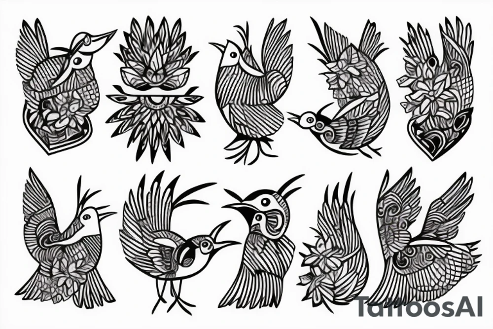 little bird tattoo idea