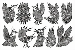 little bird tattoo idea