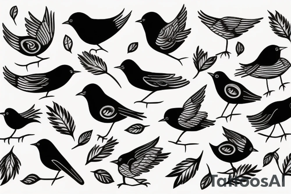 little bird tattoo idea