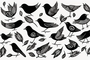 little bird tattoo idea