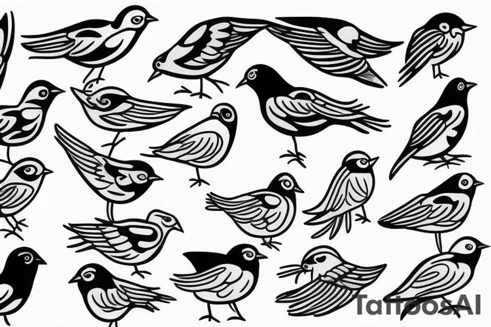 little bird tattoo idea