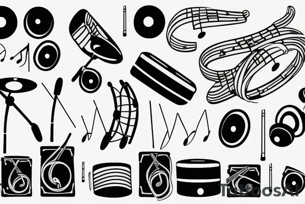 music band tattoo idea