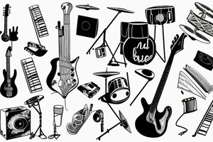 music band tattoo idea
