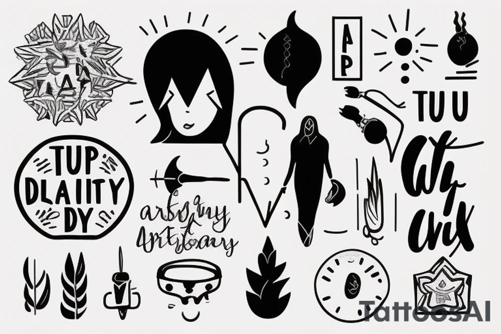 intentionality, trust the process and show up even on tough days tattoo idea