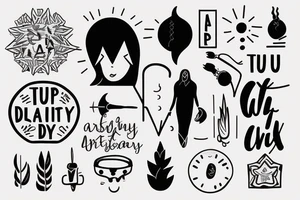 intentionality, trust the process and show up even on tough days tattoo idea