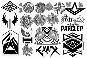 intentionality, trust the process and show up even on tough days tattoo idea