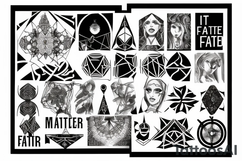 i am the master of my own fate tattoo idea