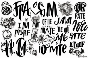 i am the master of my own fate tattoo idea