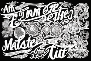 i am the master of my own fate tattoo idea