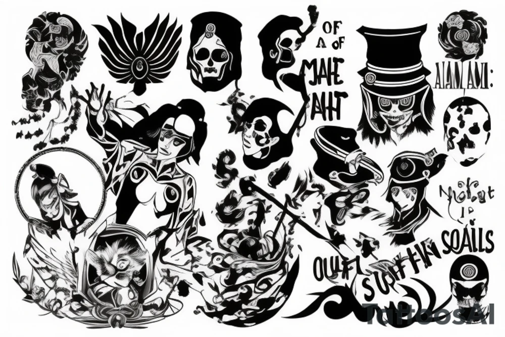master of my own fate, i am the captain of my soul tattoo idea