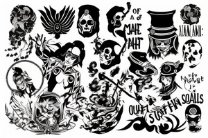 master of my own fate, i am the captain of my soul tattoo idea