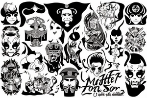master of my own fate, i am the captain of my soul tattoo idea