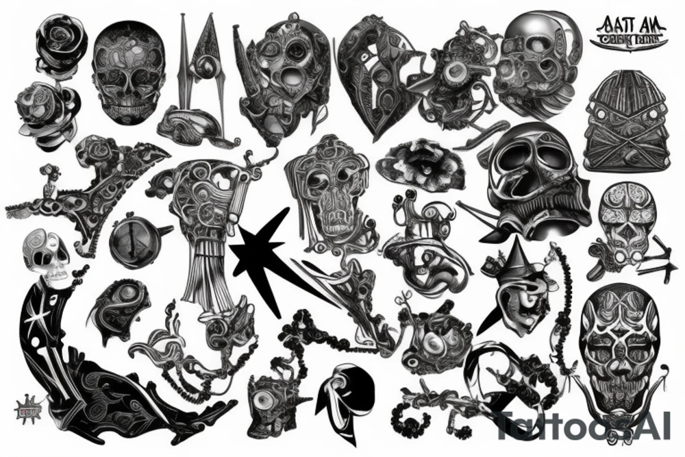 master of my own fate, i am the captain of my soul tattoo idea