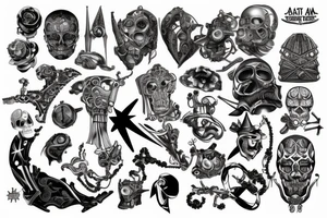 master of my own fate, i am the captain of my soul tattoo idea