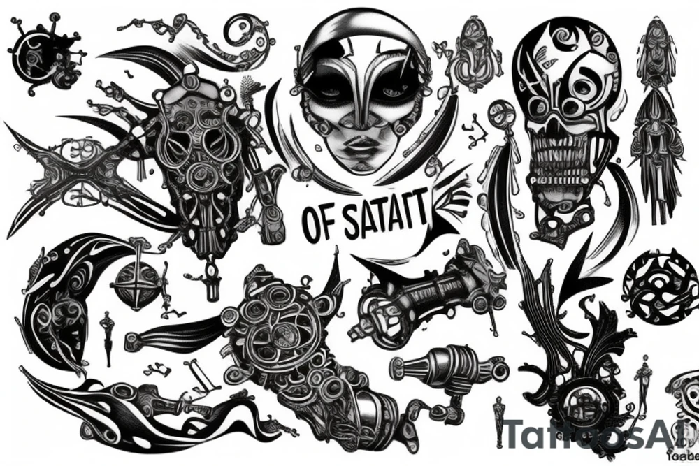 master of my own fate, i am the captain of my soul tattoo idea