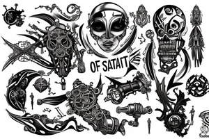 master of my own fate, i am the captain of my soul tattoo idea