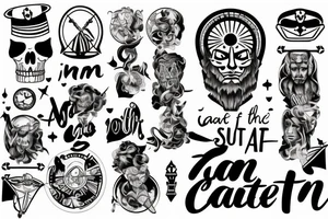 master of my own fate, i am the captain of my soul tattoo idea