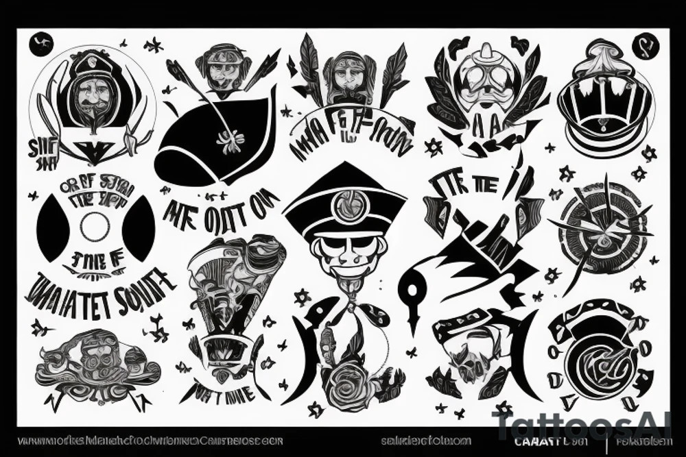 master of my own fate, i am the captain of my soul tattoo idea