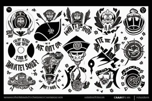 master of my own fate, i am the captain of my soul tattoo idea