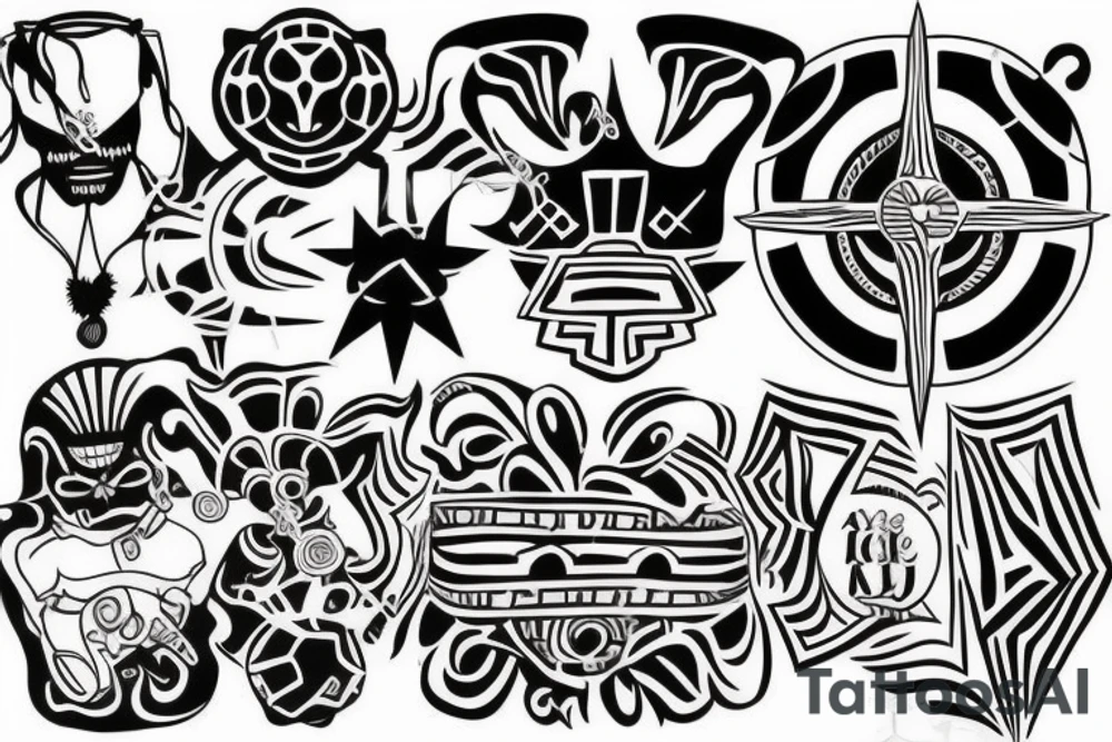 master of my own fate, i am the captain of my soul tattoo idea