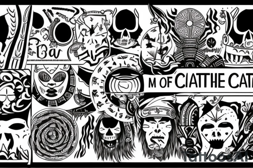 master of my own fate, i am the captain of my soul tattoo idea