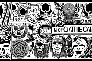 master of my own fate, i am the captain of my soul tattoo idea