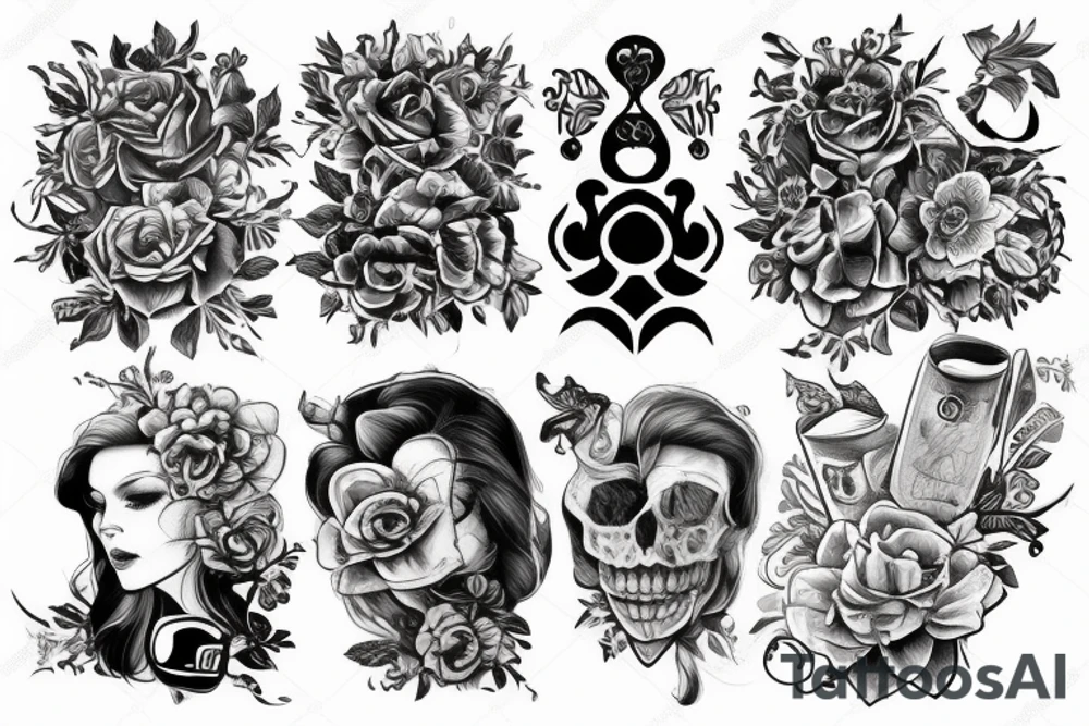 Астронавт в скафандре ловит мухомор tattoo idea