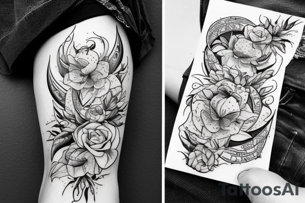 Астронавт в скафандре ловит мухомор tattoo idea