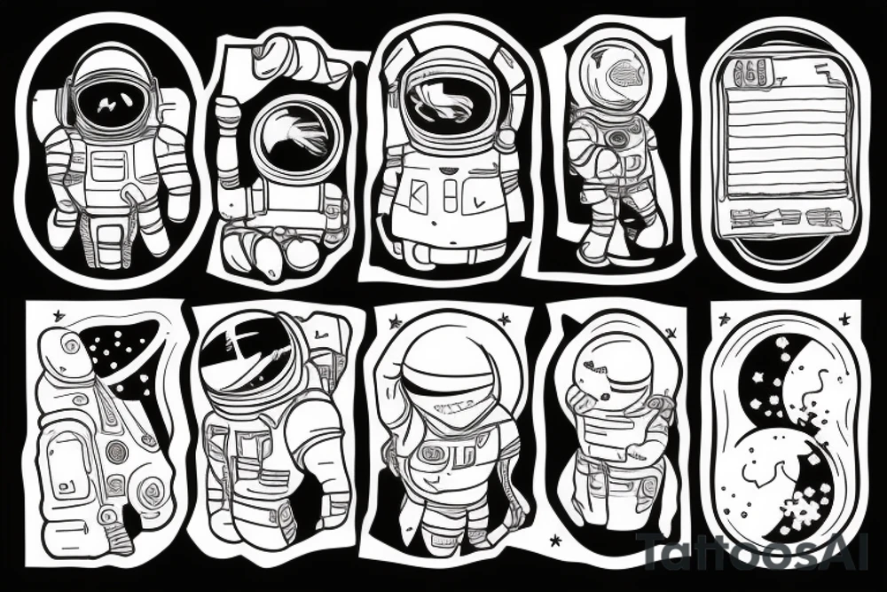 Astronaut tattoo idea