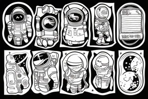 Astronaut tattoo idea