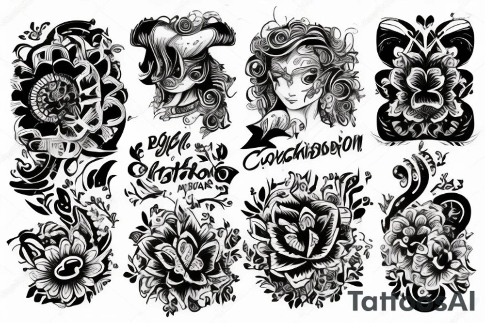 Рукав в Скандынавском стиле tattoo idea