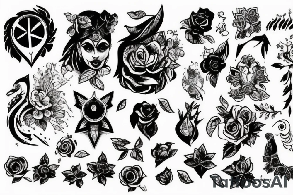 Викинг на поле боя tattoo idea