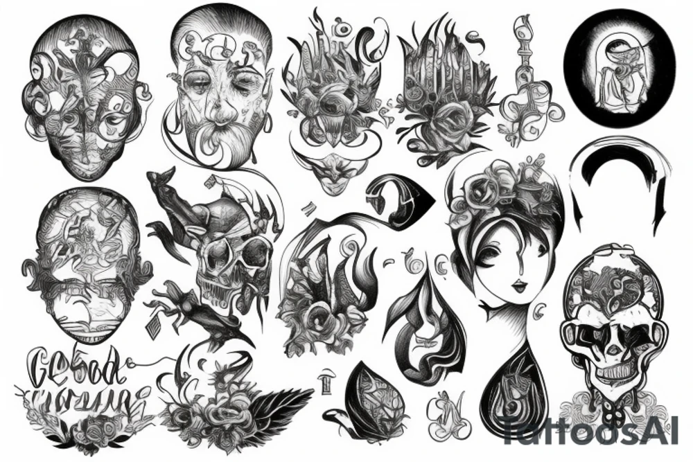 god is one tattoo idea