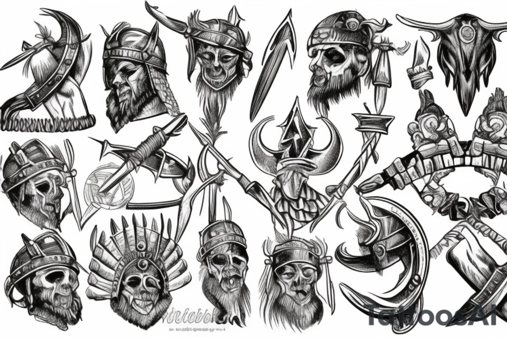 battles, Viking, war, Valhalla tattoo idea