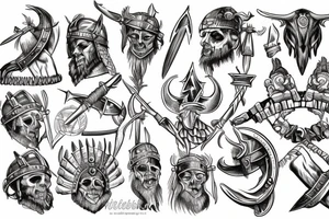 battles, Viking, war, Valhalla tattoo idea