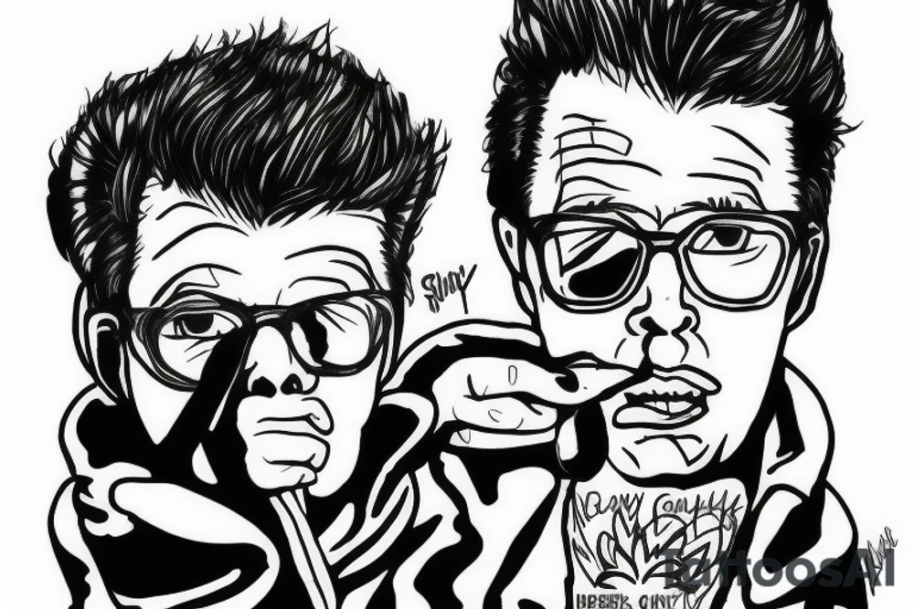 rick estlay in his coat from the "Never gonna give you up" tattoo idea