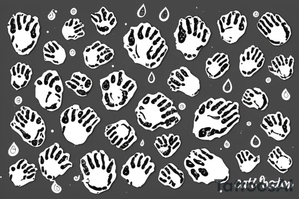Cat Paw with blood tattoo idea