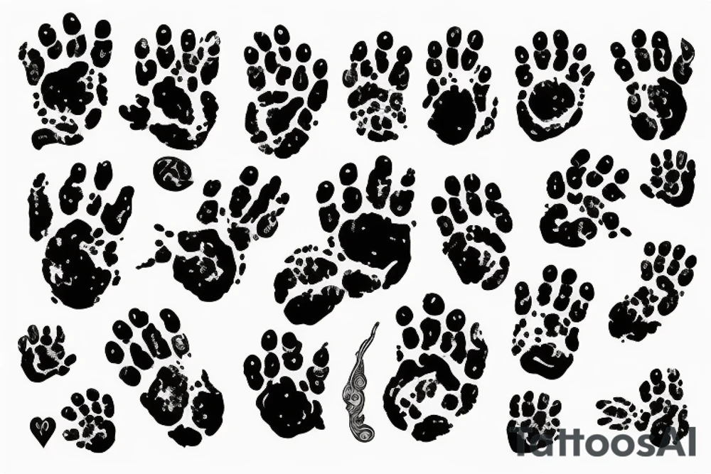 Cat Paw with blood tattoo idea