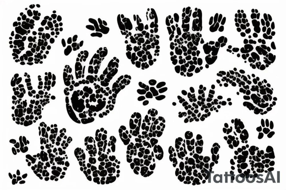 Cat Paw with blood tattoo idea