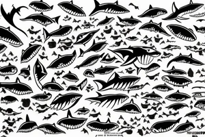 Scary Shark tattoo idea
