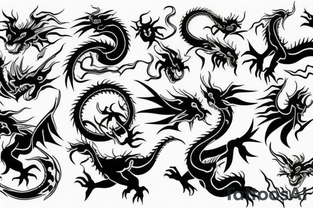 Dragon tattoo idea